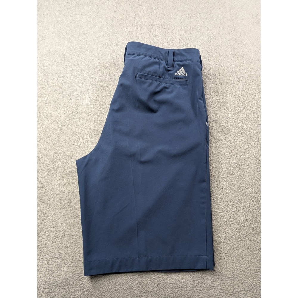 Adidas Golf Shorts Mens 34 Blue Performance Stretch Flat Front Ultimate365 - Picture 3 of 14